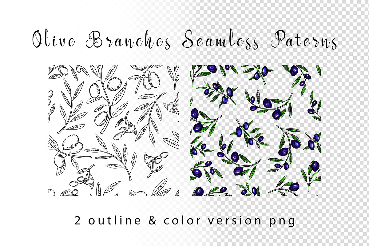Olive branches set, an Illustration by Gennadi Digital Studio (Photo 5 of 5)