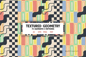 Retro Geometric Vector Patterns