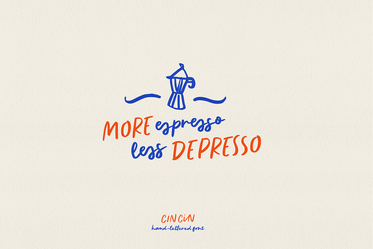 Cin cin | Handwritten Font, a Script Font by AngelinaKovel