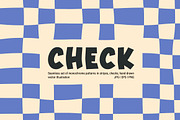 Seamless patterns checkered, striped, a Pattern Graphic by Maryia's Store (Thumbnail 1 of 6)