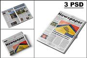Newspaper Mockup, a Mockup by mockupbuys (Thumbnail 1 of 8)