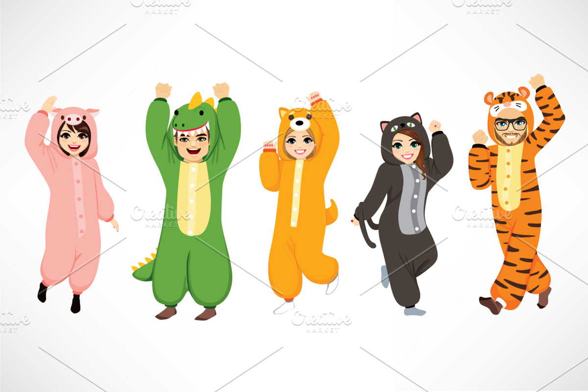 10 Funny Halloween Onesie Costumes, an Animal Illustration by Kakigori Studio (Photo 2 of 3)