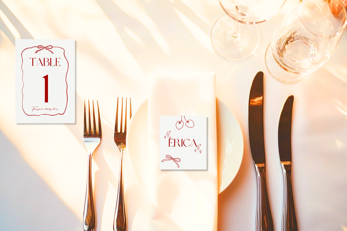 Romantic aesthetic wedding templates, a Stationery Template by Roomoftemplates (Photo 5 of 6)