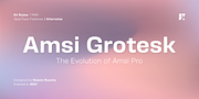 Amsi Grotesk, a Sans Serif Font by Stawix (Thumbnail 1 of 9)