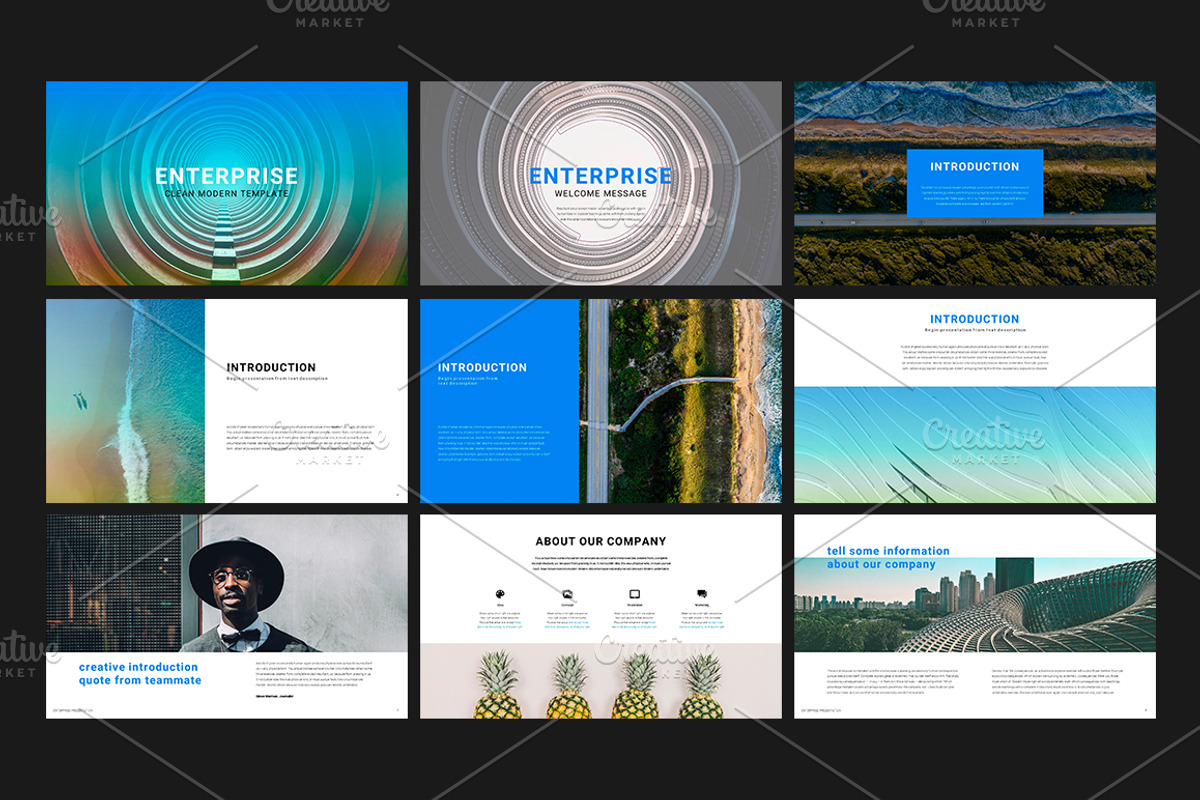 Enterprise PowerPoint Template, a Presentation Template by GrizzlyDesign
