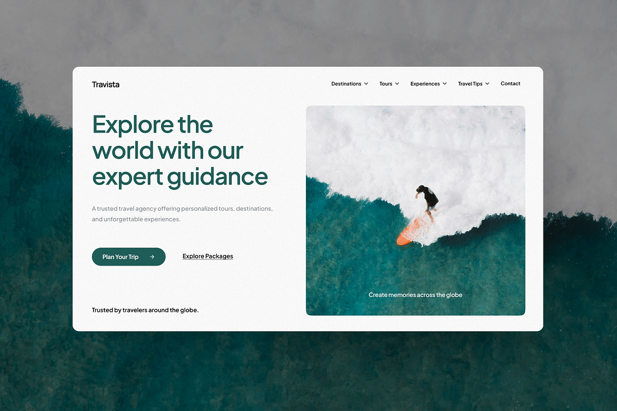 Travista - Hero Header, a Landing Page Template by FIBRINOSÄ