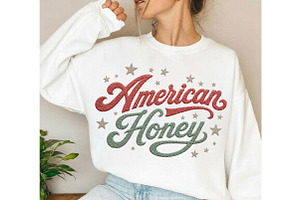 American Honey PNG, Memorial Day Png, an Illustration by DreamCafeArt