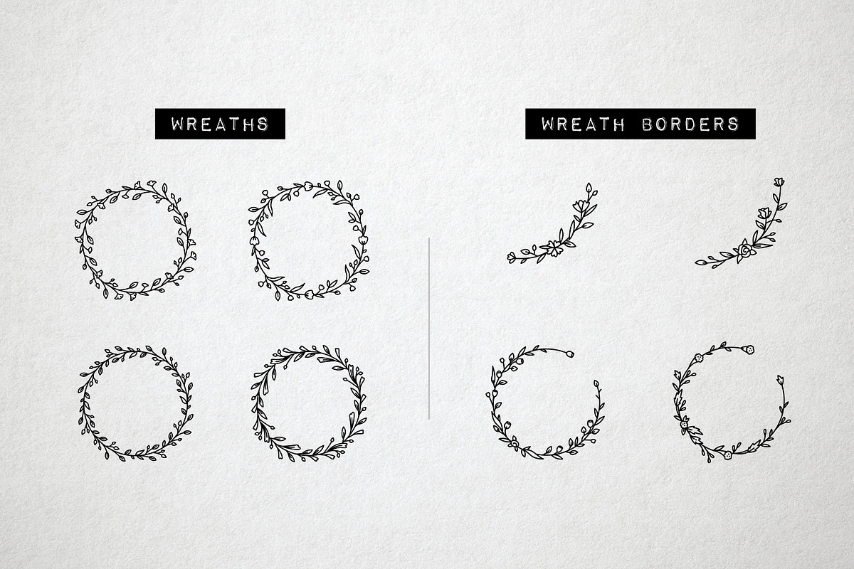 60 Flower Logo Borders, Floral Icons, an Outline Icon by Hatch Design Workshop (Photo 5 of 11)