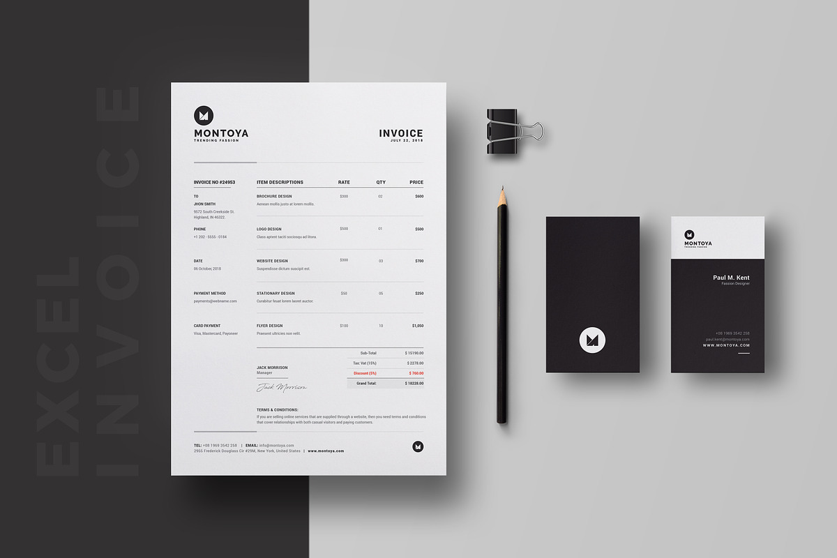 Montoya Corporate Identity, a Stationery Template by ThemeDevisers (Photo 2 of 6)