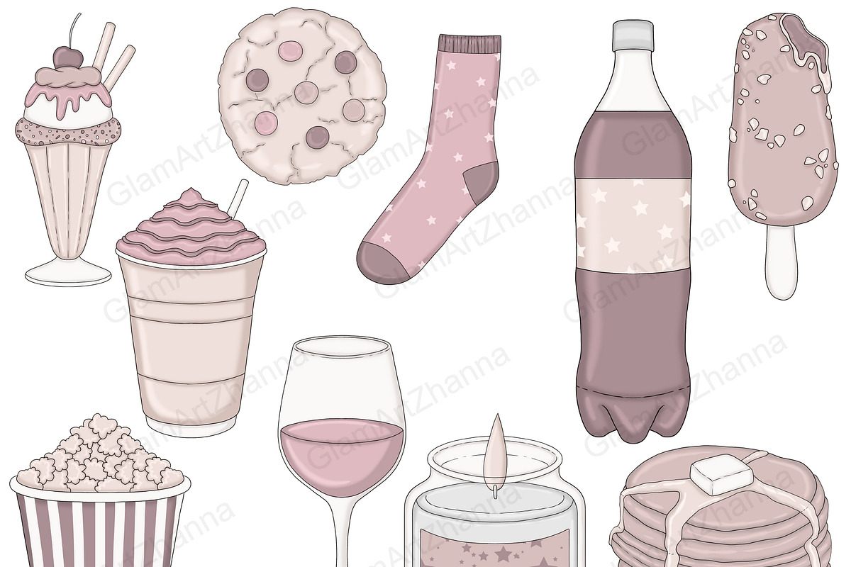Weekend Clipart, an Illustration by GlamArtZhanna (Photo 2 of 5)