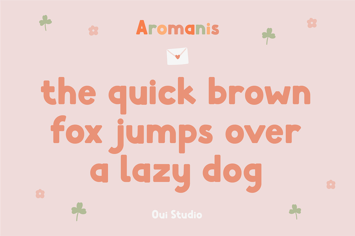 Aromanis Sweet Font + Bonus, a Sans Serif Font by Oui Studio (Photo 3 of 16)