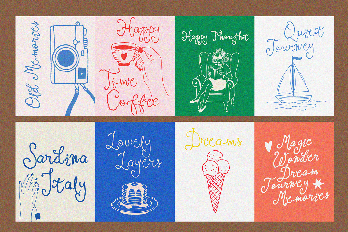 Antique Script Whimsical font, a Handwritten Font by MaxArt Foundry (Photo 8 of 9)