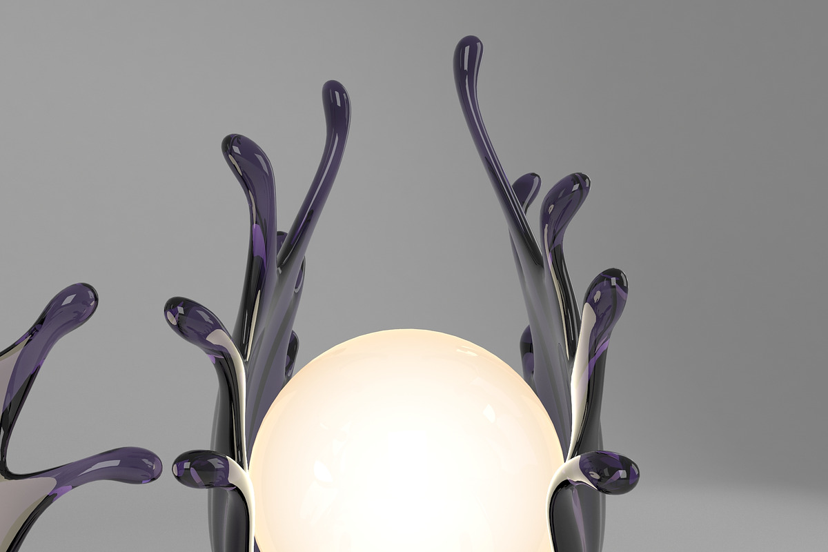 Table lamp Splash Design, an Object 3D Model by 3D Models by Obshansky (Photo 13 of 16)