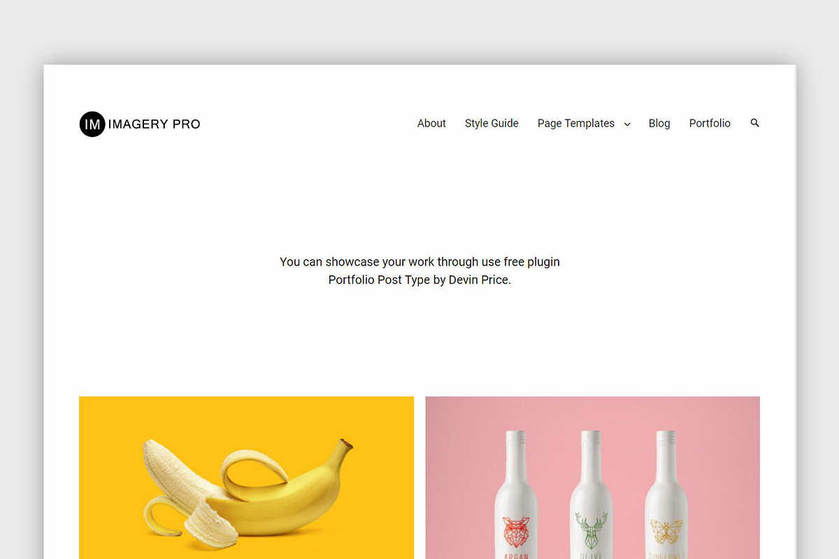 Portfolio Theme Imagery Pro, a WordPress Template by DinevThemes (Photo 3 of 6)