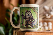 Watercolor Fantasy Creature, Husky, an Illustration by NStudio (Thumbnail 4 of 7)