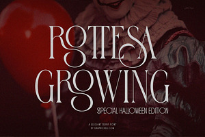 Rottesa Growing Ligature Serif Font