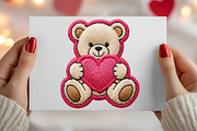 Valentine Teddy Bear PNG, an Illustration by Canvas Craft (Thumbnail 4 of 7)