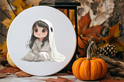 Cute Halloween Ghost. TShirt Sticker, an Animal Illustration by KENO Mascots (Thumbnail 5 of 10)