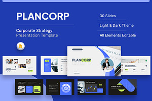 Corporate Strategy Google Slides, a Presentation Template by New Coral Design