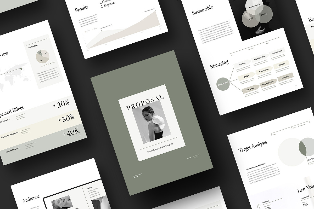 Proposal Vertical Template, a Presentation Template by Simple P. (Photo 1 of 11)