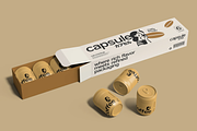 Capsule Can with Sleeve Box Mockup, a Packaging Mockup by graphicsauce (Thumbnail 1 of 3)