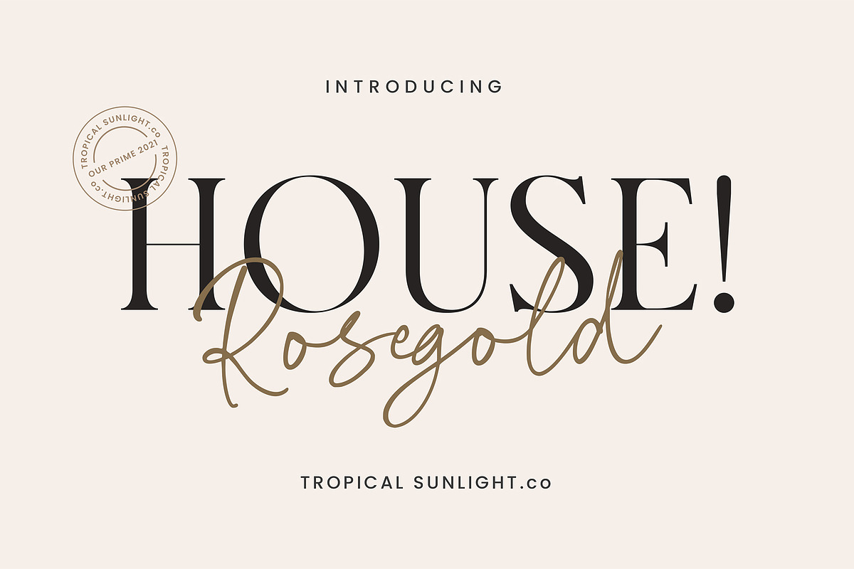 Rosegold House - Modern Font Duo, a Serif Font by TropicalSunlightCo. (Photo 1 of 13)