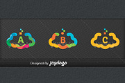 Colorful Flat Cloud Logo Maker Set, a Branding & Logo Template by joyologo (Thumbnail 3 of 3)