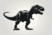 Dinosaur Silhouette Vector Bundle, an Illustration by jahid234 (Thumbnail 4 of 7)