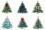 Coquette Christmas Tree Clipart, an Illustration by OK Design (Thumbnail 5 of 5)