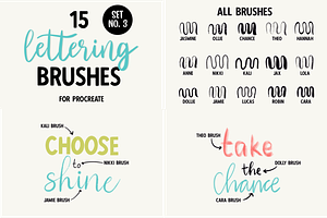 LETTERING BRUSH BUNDLE For Procreate