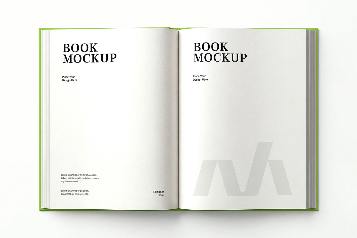 Open Spread Book PSD Mockup, a Books & Magazine Mockup by graphypix (Photo 1 of 4)
