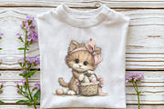 Whimsical Easter Cat Clipart, an Illustration by OK Design (Thumbnail 6 of 6)