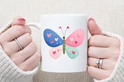 Spring Butterflies Watercolor Clipar, an Illustration by Sublimation Artist (Thumbnail 5 of 6)