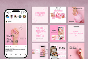 Pink Instagram Post CANVA