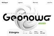 Geonowa Modern Sans Serif Font, a Sans Serif Font by Rasio Studio (Thumbnail 1 of 13)