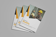 Construction Bifold Company Profile, a Brochure Template by VectStock (Thumbnail 2 of 5)