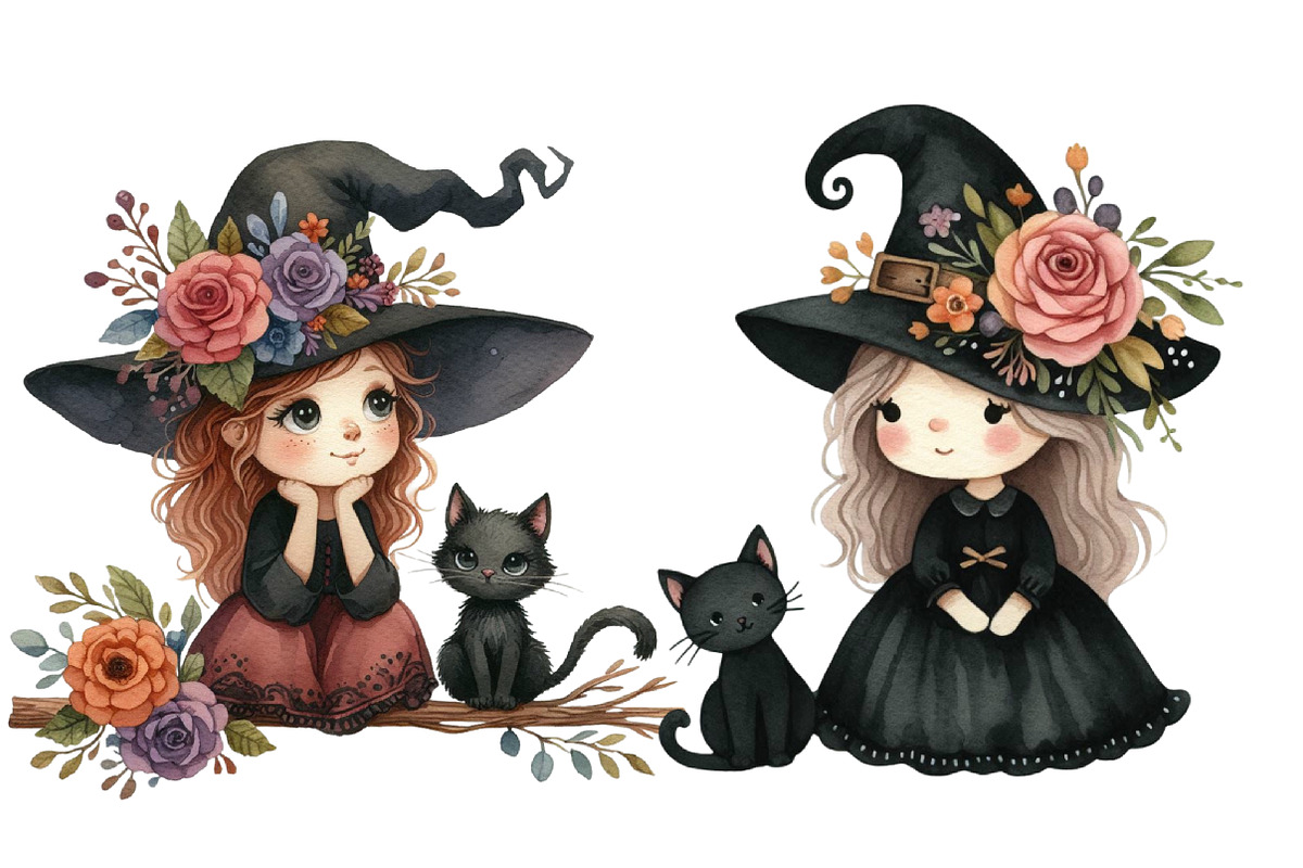 Halloween Witch clipart, an Illustration by Designworld (Photo 5 of 6)