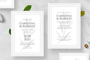 Minimalist Wedding Invitation Set, an Invitation Template by Theme Weavers (Thumbnail 2 of 5)