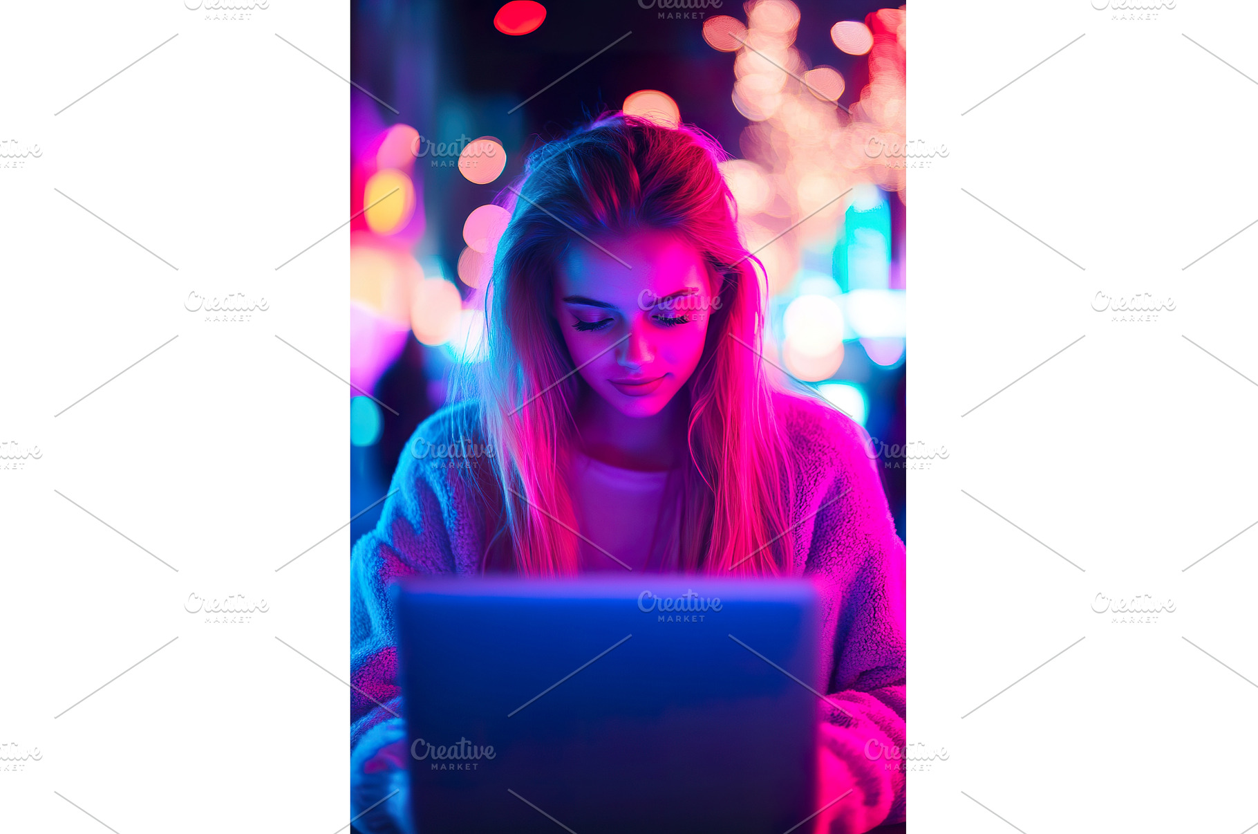 Young Adult Woman Typing on a Laptop, a Technology Photo by Lermont51
