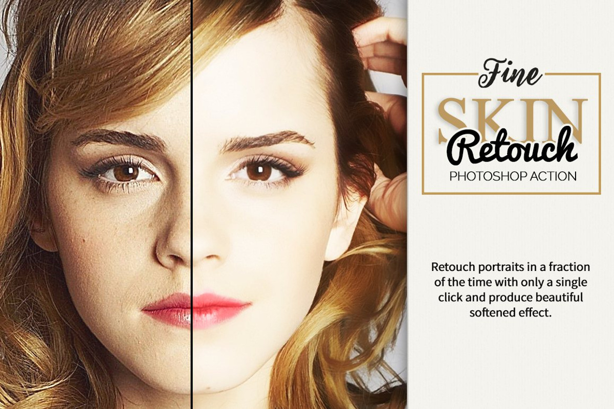 Fine Skin Retouch Photoshop Action preview 7