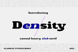 Density Heavy Slab Serif