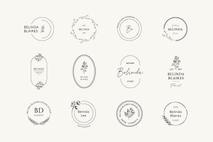 Minimal Flowers Logo Bundle