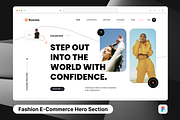 Fashion Ecommerce Hero Header, a Templates & Theme by SquidPixey (Thumbnail 1 of 3)