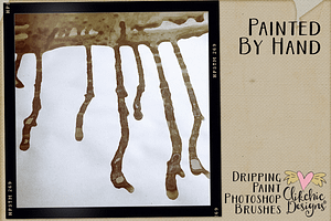 Dripping Paint Photoshop Brushes