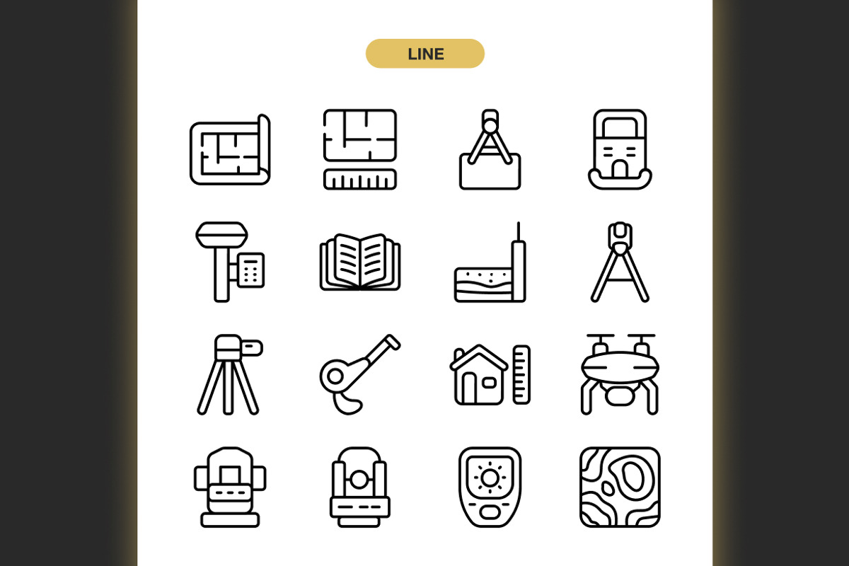 Geodetic Survey Icons, an Icon by Spacepixel Creative (Photo 2 of 3)