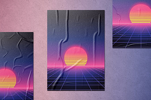 SYNTHWAVE 80s, 90s Retrowave Vector