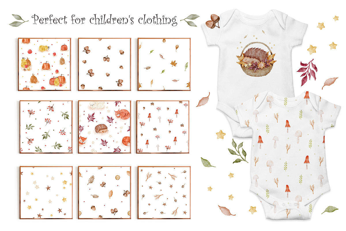 Autumn waterolor collection, a Graphic by Kattypainting (Photo 2 of 6)