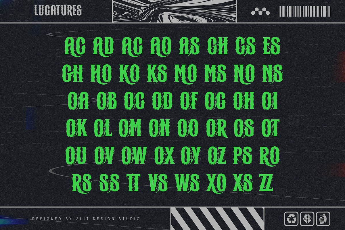 Metal Thorn Typeface, a Blackletter Font by alit design (Photo 19 of 20)