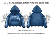 Flat Streetwear Hoodie Mockup PSD, a Hoody Mockup by std.badboy (Thumbnail 1 of 4)
