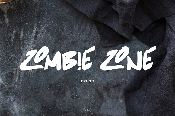 Zombie Zone Font preview 4